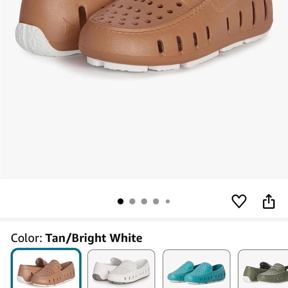 Little kid size 12 Floafers in Tan/Bright White